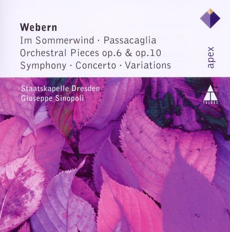 Anton Webern (1883-1945): Konzert op.24, CD