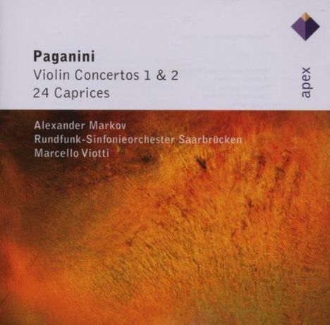 Niccolo Paganini (1782-1840): Violinkonzerte Nr.1 &amp; 2, 2 CDs