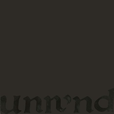 Dunkler Hintergrund, unten schwer lesbare, gotische Schrift: "unn'nd".