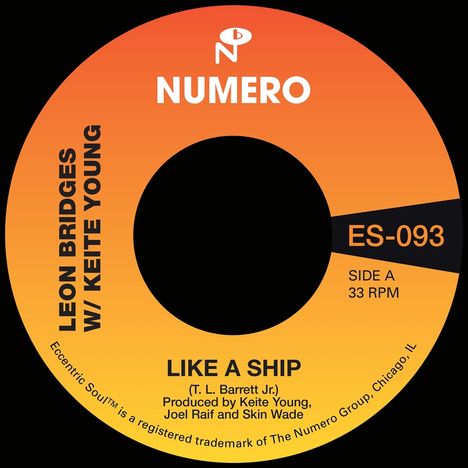 Leon Bridges &amp; Pastor T.l. Barrett: Like A Ship, Single 7"