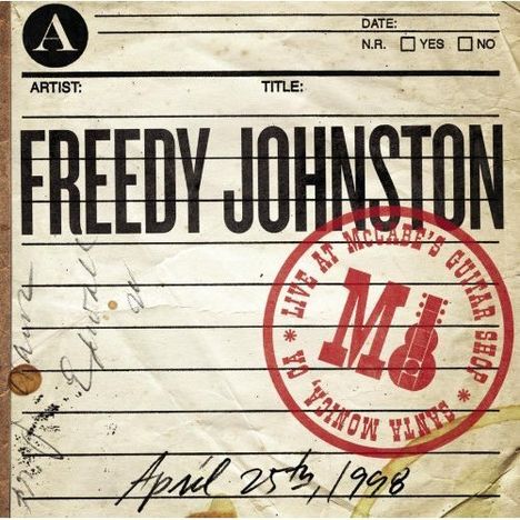 Freedy Johnston: Live At McCabe's Guitar Shop, CD