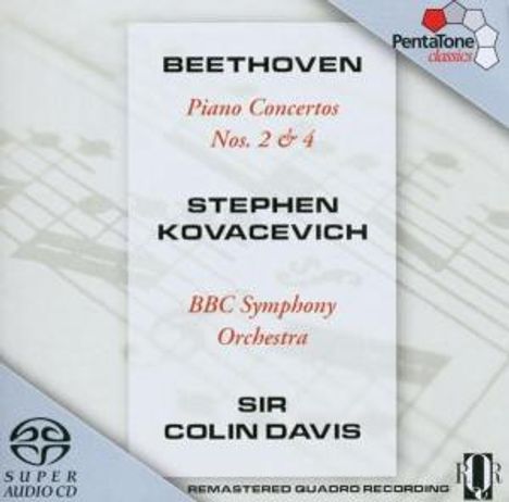 Ludwig van Beethoven (1770-1827): Klavierkonzerte Nr.2 &amp; 4, Super Audio CD