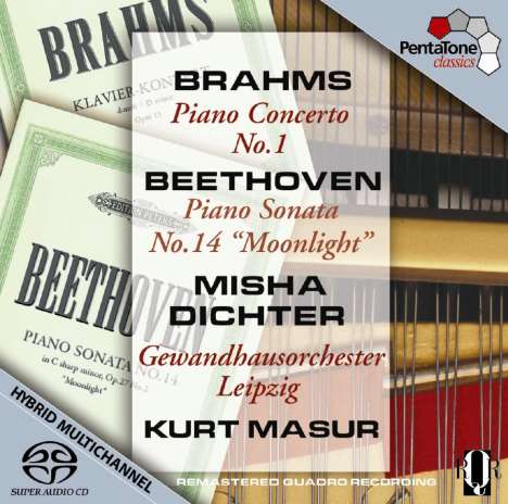 Johannes Brahms (1833-1897): Klavierkonzert Nr.1, Super Audio CD