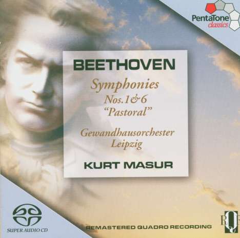 Ludwig van Beethoven (1770-1827): Symphonien Nr.1 &amp; 6, Super Audio CD