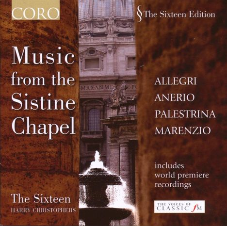 The Sixteen - Music from the Sistine Chapel, CD