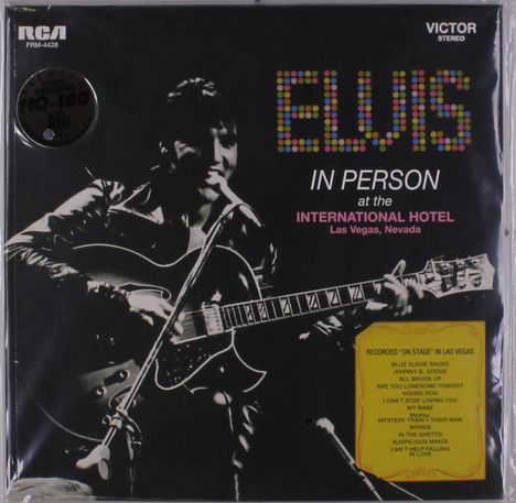 Elvis Presley (1935-1977): Elvis In Person At The International Hotel Las Vegas, Nevada (180g), LP