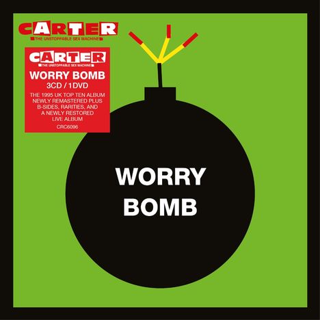 Carter The Unstoppable Sex Machine: Worry Bomb (30th Anniversary) (2025 Remaster) (Boxset), 3 CDs und 1 DVD