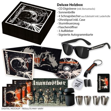 Unantastbar: Wir leben laut (Limited Fanbox), 1 CD und 1 Merchandise