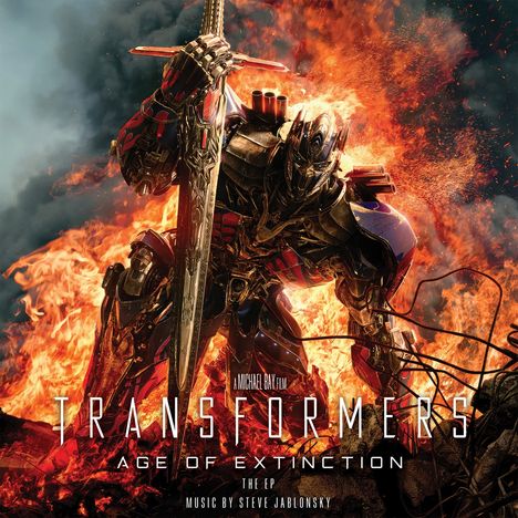 Steve Jablonsky (geb. 1970): Transformers: Age of Extinction (Optimus Prime Tri Color Stripe Vinyl), Single 12"