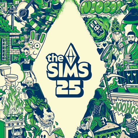 The Sims 25 (Soundtrack) (Limited Edition) (Clear with Neon Green Splatter Vinyl), 2 LPs