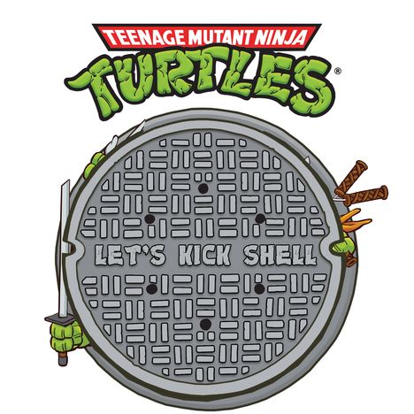 Teenage Mutant Ninja Turtles – Let’s Kick Shell! (Limited Edition) (Turtle Shell Vinyl), Single 12"