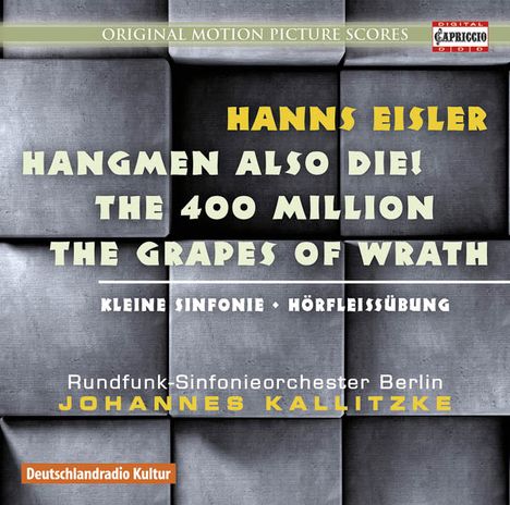 Hanns Eisler (1898-1962): Filmmusik: Hangmen Also Die! (Filmmusik), CD