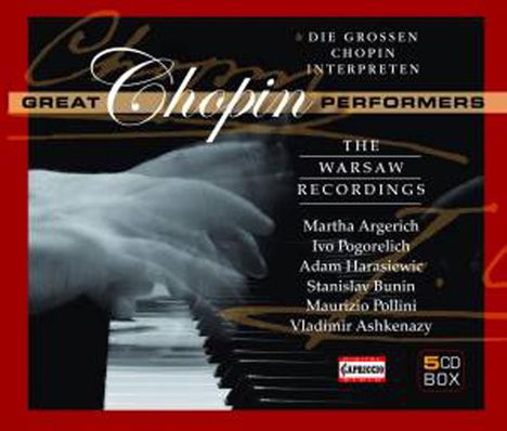Frederic Chopin (1810-1849): Great Chopin Performers - The Warsaw Recordings, 5 CDs