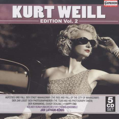 Kurt Weill (1900-1950): Kurt Weill Edition Vol.2, 5 CDs