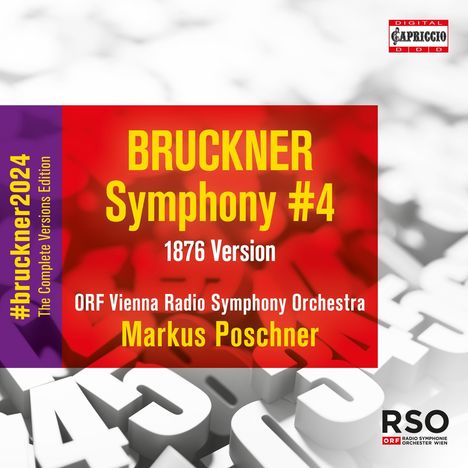 Anton Bruckner (1824-1896): Bruckner 2024 "The Complete Versions Edition" - Symphonie Nr.4 Es-Dur WAB 104 "Romantische" (1876), CD