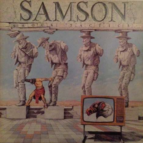 Samson: Shock Tactics (Grey Blue Marbled Vinyl), LP
