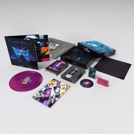 Muse: Simulation Theory Film Deluxe Box Set (Limited Edition) (Pink/Blue Marbled Vinyl), 1 LP, 1 Blu-ray Audio und 1 MC