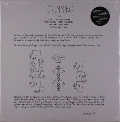 Steve Reich (geb. 1936): Drumming (Reissue), 2 LPs
