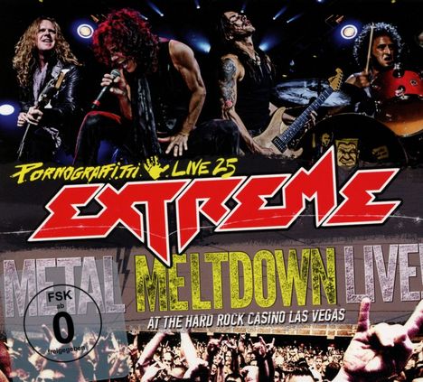 Extreme: Pornograffitti Live 25: Metal Meltdown, 1 CD, 1 DVD und 1 Blu-ray Disc