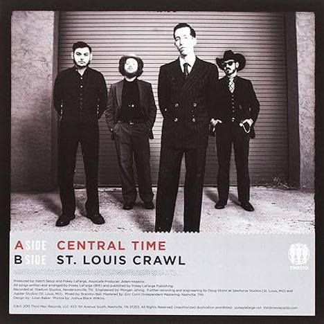 Pokey LaFarge: Central Time / St. Louis Crawl, Single 7"