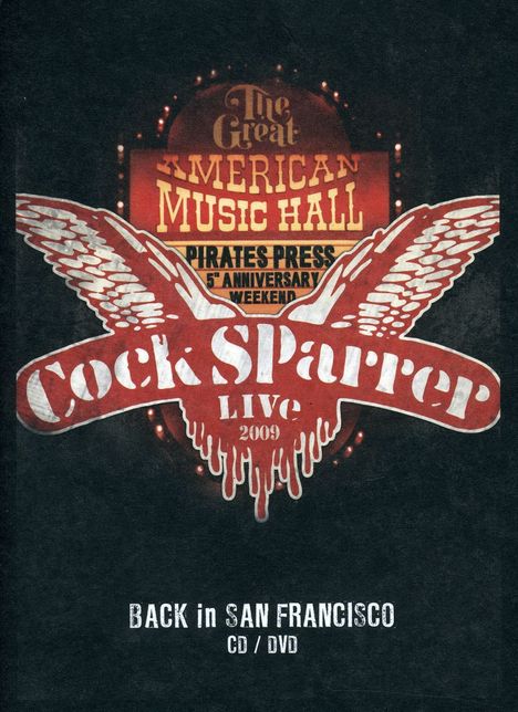 Cock Sparrer: Back In San Francisco, 1 CD und 1 DVD