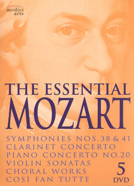 Wolfgang Amadeus Mozart (1756-1791): The Essential Mozart, 5 DVDs