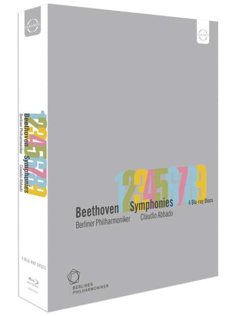 Ludwig van Beethoven (1770-1827): Symphonien Nr.1-9, 4 Blu-ray Discs