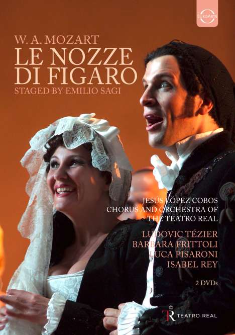 Wolfgang Amadeus Mozart (1756-1791): Die Hochzeit des Figaro, 2 DVDs