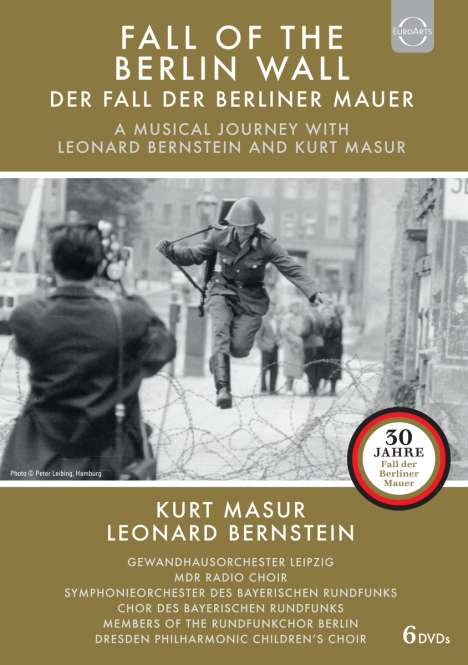 Der Fall der Berliner Mauer - Eine musikalische Reise mit Leonard Bernstein &amp; Kurt Masur, 6 DVDs