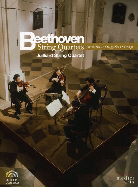 Ludwig van Beethoven (1770-1827): Streichquartette Nr.4,7,14, DVD