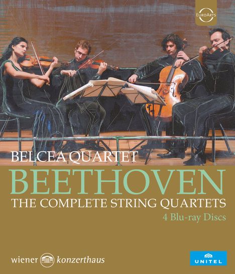 Ludwig van Beethoven (1770-1827): Streichquartette Nr.1-16, 4 Blu-ray Discs