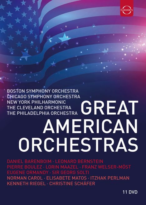 Great American Orchestras, 11 DVDs