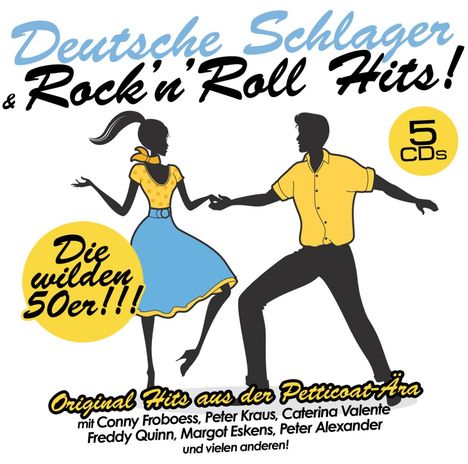 Deutsche Schlager: Rock'n' Roll Hits, 5 CDs
