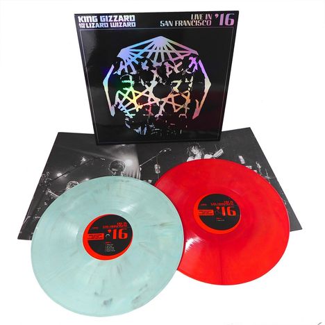 King Gizzard &amp; The Lizard Wizard: Live In San Francisco '16 (Limited Deluxe Edition) (Golden Gate Sunburst + Bay Fog Vinyl), 2 LPs