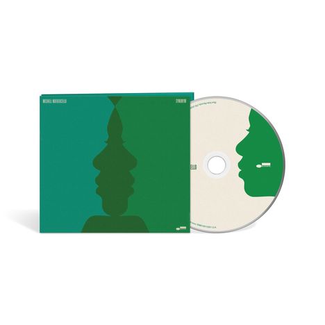 Text: Meshell Ndegeocello, Ventriloquism. Cover und CD mit grünem Silhouettenprofil, linker und rechter Rand.