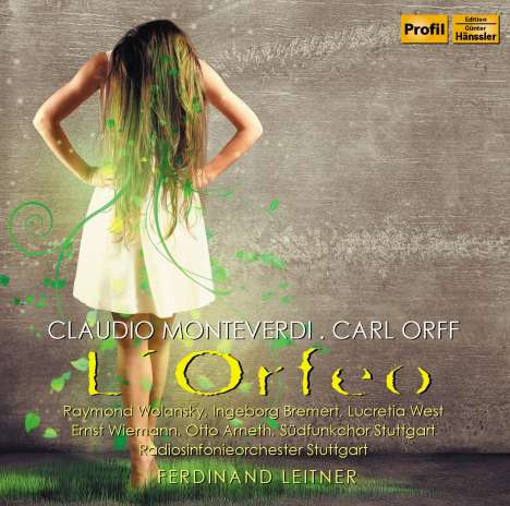 Claudio Monteverdi (1567-1643): L'Orfeo (Deutsche Version von Carl Orff), CD