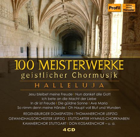 Hallelujah - 100 Meisterwerke geistlicher Chormusik, 4 CDs
