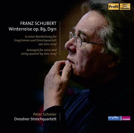 Franz Schubert (1797-1828): Winterreise D.911 (für Tenor &amp; Streichquartett), 1 CD und 1 DVD