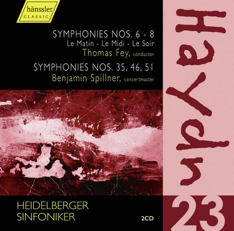 Joseph Haydn (1732-1809): Symphonien Nr.6-8,35,46,51, 2 CDs