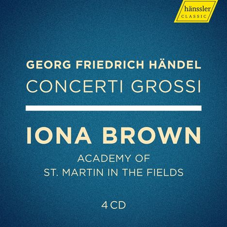 Georg Friedrich Händel (1685-1759): Concerti grossi op.3 Nr.1-6 &amp; op.6 Nr.1-12, 4 CDs