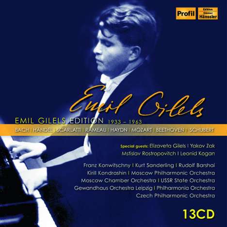 Emil Gilels Edition Vol.1 - 1933-1963, 13 CDs