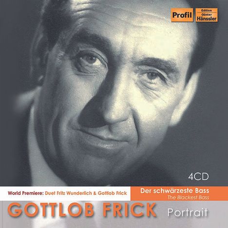 Gottlob Frick - Der schwärzeste Bass, 4 CDs