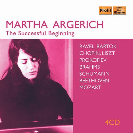 Martha Argerich - The Successful Beginning, 4 CDs