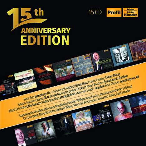 Profil Edition Günter Hänssler - 15th Anniversary Edition, 15 CDs