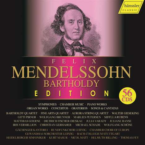 Felix Mendelssohn Bartholdy (1809-1847): Felix Mendelssohn Bartholdy Edition 2019 (Hänssler Classic), 56 CDs