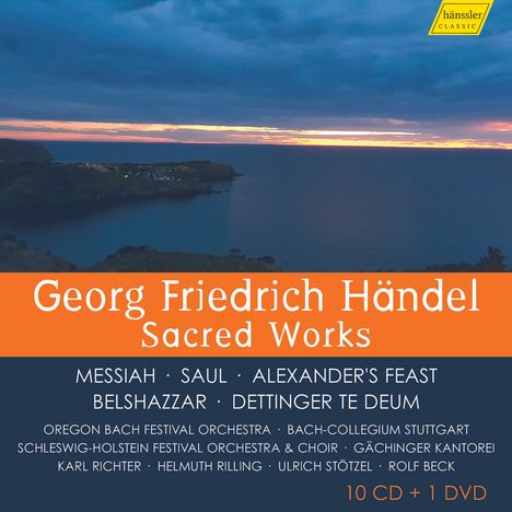 Georg Friedrich Händel (1685-1759): Händel - Sacred Works, 10 CDs und 1 DVD