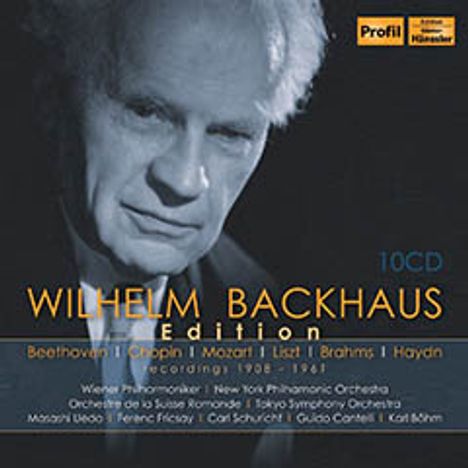 Wilhelm Backhaus Edition - Recordings 1908-1961, 10 CDs