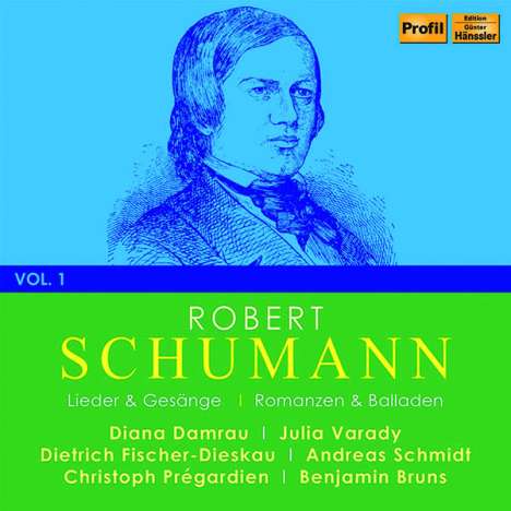 Robert Schumann (1810-1856): Lieder on Record Vol.1 - Lieder &amp; Gesänge / Romanzen &amp; Balladen, 4 CDs