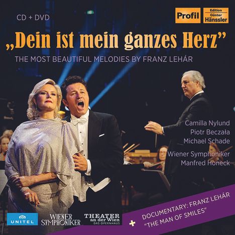 Franz Lehar (1870-1948): Dein ist mein ganzes Herz - The most beautiful Melodies by Franz Lehar, 1 CD und 1 DVD