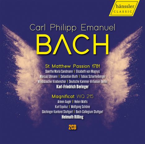 Carl Philipp Emanuel Bach (1714-1788): Matthäus-Passion für 1781, 2 CDs